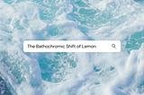 The Bathochromic Shift of Lemon