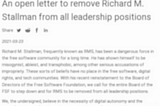 An open letter to the signatories of the open letter about Stallman