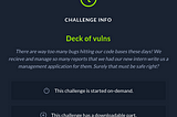 HTB Business CTF — Deck of vuln