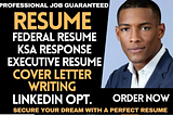 I will write federal resume, military, ksa, executive, USA job, veteran, government