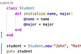 Ruby Getters & Setters Methods