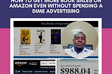 how to get more book sales on amazon without paying a dime on advertising