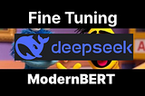 DeepSeek R1의 추론 능력을 바탕으로 100분의 1 작은 ModernBERT 훈련하기