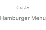 Hamburger Menu on iOS Done Right