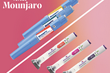 photo of ozempic pens and below it mounjaro pens with a caption “Ozempic versus Mounjaro”