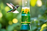 DIY Hummingbird Feeder Wine Bottle