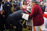 CNS Admiral Hari Kumar seeks his mother’s blessings after taking over the post.