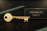 An image showing a Key with Members Only Tag