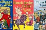 This is a picture of three books of the Enid Blyton’s Circus series. Enid Blyton was the reason I began reading and developed a vivid imagination.