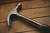 Black and silver hammer