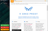 Ekko Proxy UI — About page