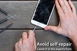 Self-repairing can lead to permanent damage of your smartphone.