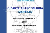 Presentación de la asociación de antropología Arakadia