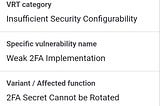 2FA secret cannot be rotated — A vulnerability explained! for bug bounty