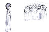 Character Explorations for Animation Shorts for Female Foeticide