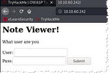 Try Hack Me: OWASP Top 10 Room Day 5 of 10