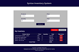 Syntax Inventory System