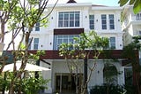 enterance to the Frangipani Villa Siem Reap Hotel in cambodia. located in siem reap