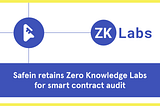 Safein partners with Zero Knowledge Labs to ensure safety and transparency of the upcoming ICO