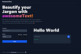 tool awesome text