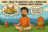 How I Tried to Meditate Like a Monk and Ended Up Thinking About Biryani