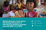 Webinar: Global advocacy, local action - Harnessing the power of advocacy to advance progress…