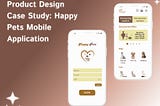 Login and Home Screens of my application with brown and white gradient background and the title of the case study