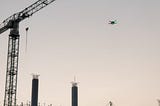 Aerial Optimization of Construction Sites