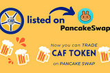 We are Listed on Pancake Swap