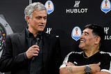 Entrenador de Mourinho: Maradona siempre está ahí cuando pierdo