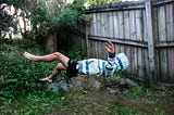 Person in mid-air