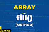 Basics of Javascript · Array · fill() (method)