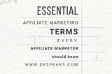 50 Affiliate Marketing Terms Every Affiliate Should Know