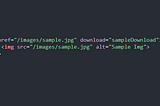 How to add A download link in HTML Attribute