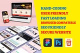 Convert PSD to HTML, Figma to HTML, Xd to HTML and WordPress