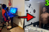 Transforming My Fortnite Gamer Brother into a Calisthenic Athlete in 30 Days (Week 1)