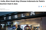 Indonesia’s Ambition to be the World-Class Battery Producer