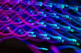 decorative: abstract pattern of colored lights