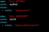 Task to create an Ansible role for HTTPD and HAPROXY and combine them.