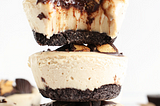 Vegan No Bake Peanut Butter Cup Cheesecakes