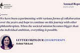 Letter From Our Chairperson | Annual Report (FY 2023–24)