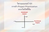 การทำ Project Prioritization แบบโฟกัสทีม