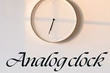 analog clock