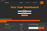 Starting with Partage — Using your User Dashboard