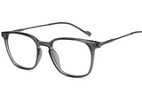 Upgrade Your Look with Our Stylish Grey Transparent Gunmetal Glasses!