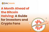 A Month Ahead of the Bitcoin Halving: A Guide for investors and Crypto Fans