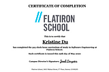 The (Denver) Flatiron School Experience