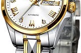 Luxury Women’s Tungsten Steel Watches Automatic Mechnical Wrist Watches for Lady Self Winding…