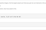 Leetcode: Largest Divisible Subset
