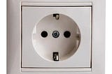 French wall electrical outlet